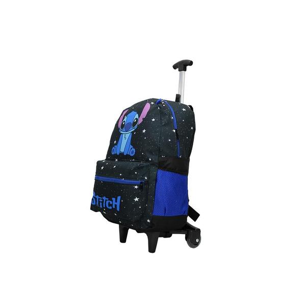 Imagem de Mochila Stitch Lilo Rodinhas Bolsa Infantil escolar juvenil masculina