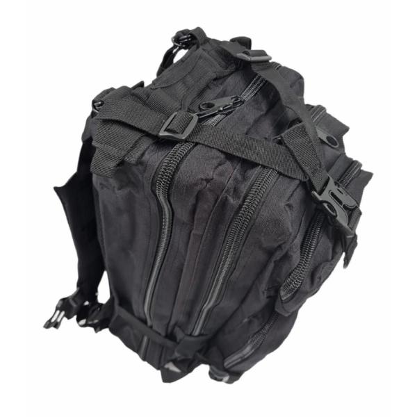 Imagem de Mochila Tatica Militar Preto Bolsa Masculina Feminina De Estilo Sobrevivência Camping Acampamento Acampar Trilha Trekking 30 Litros