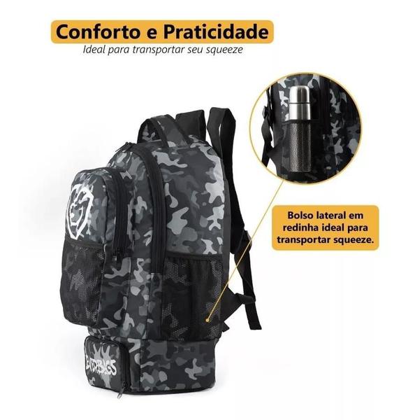 Imagem de Mochila Térmica Fitness Master Everbags Camuflado Cinza