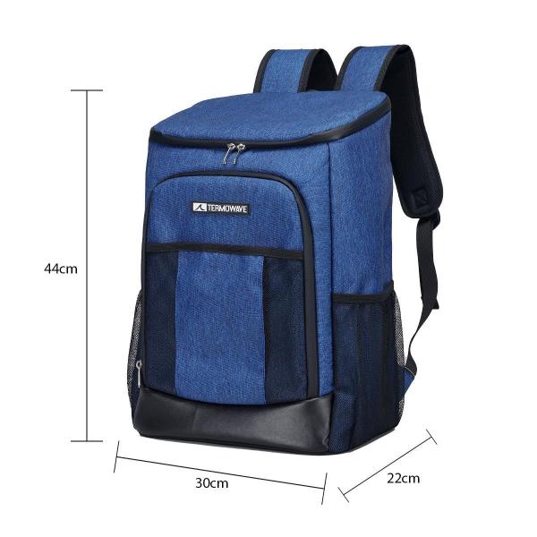 Imagem de Mochila Térmica Termowave 25L Bolsa Cooler Bebidas Azul