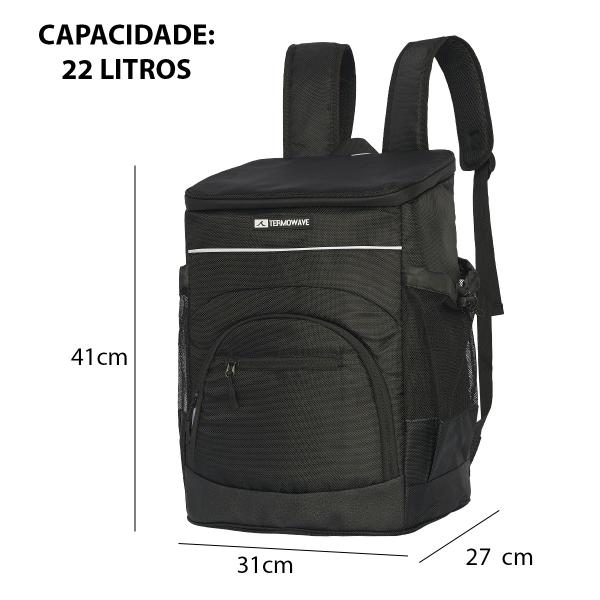 Imagem de Mochila Térmica Termowave Bolsa Cooler Caixa Bebidas Praia