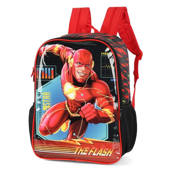 Imagem de Mochila The Flash Dc Comics Escolar Infantil Preta Costas IS41211