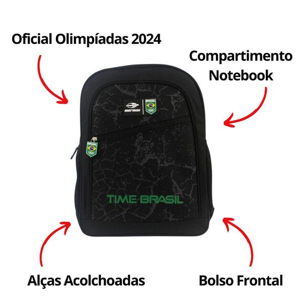 Imagem de Mochila Time Brasil Mormaii Olimpíadas Bolso Frontal 2514