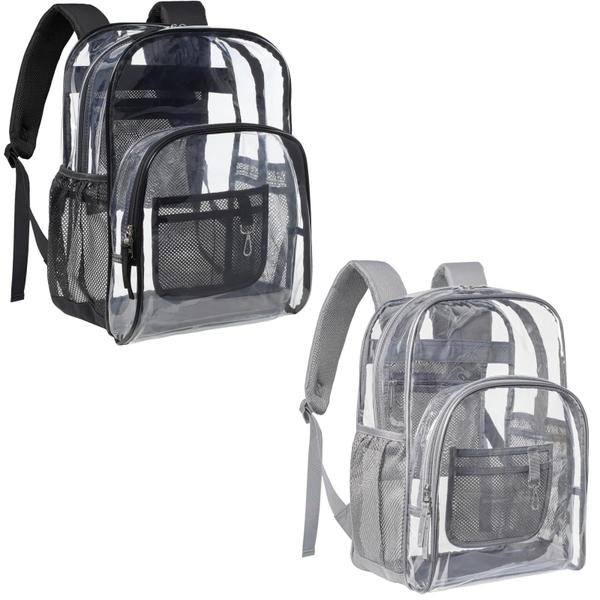 Imagem de Mochila transparente PACKISM Heavy Duty Transparente Preto Cinza