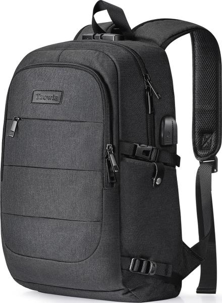 Imagem de Mochila Tzowla Travel para laptop resistente à água de 15,6 polegadas