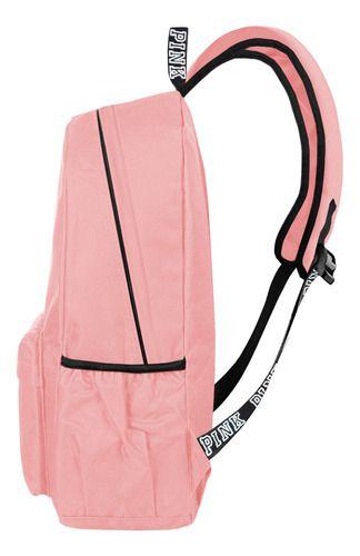 Imagem de Mochila Unissex Escolar Menina Média Brilhante Pink Bordada Moda Grinda Luxo Alta Qualidade Cofort Estilo Viagem Passeio