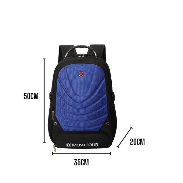 Imagem de Mochila Unissex Notebook com Cadeado, Entrada para USB/ Fone de ouvido e capa de Chuva - Movitour Bombs