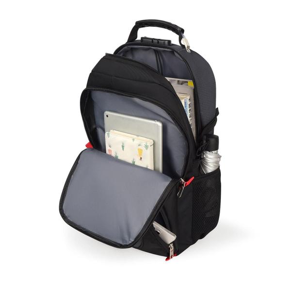 Imagem de Mochila Unissex Notebook com Cadeado, Entrada para USB/ Fone de ouvido e capa de Chuva - Movitour Explorer