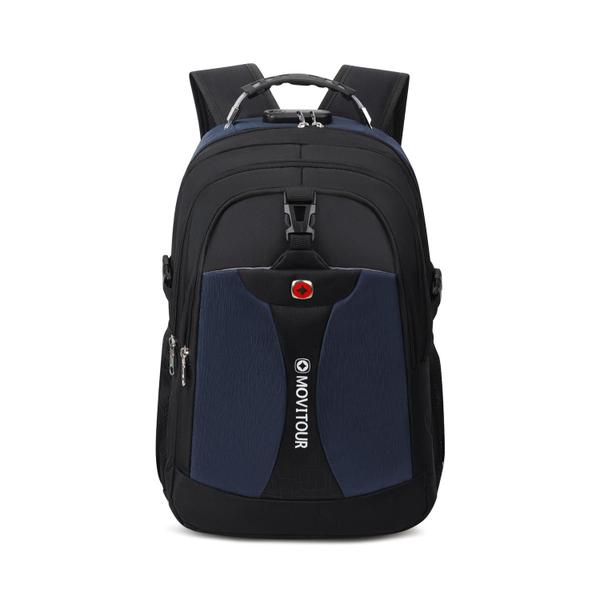 Imagem de Mochila Unissex Notebook com Cadeado, Entrada para USB/ Fone de ouvido e capa de Chuva - Movitour Journey