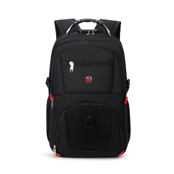 Imagem de Mochila Unissex Notebook com Cadeado, Entrada para USB/ Fone de ouvido e capa de Chuva - Movitour Trailblaze