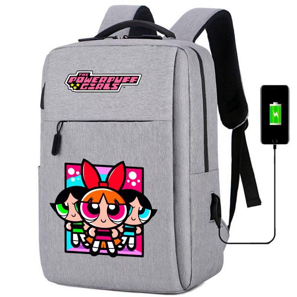 Imagem de Mochila USB Escolar Estampa Infantil Meninas Super Poderosas Notebooks, Trabalho Escola (Interface USB)