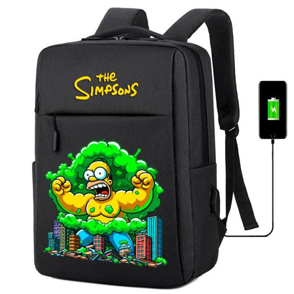 Imagem de Mochila USB Escolar Estampa Infantil Simpsons Notebooks, Trabalho Escola (Interface USB)