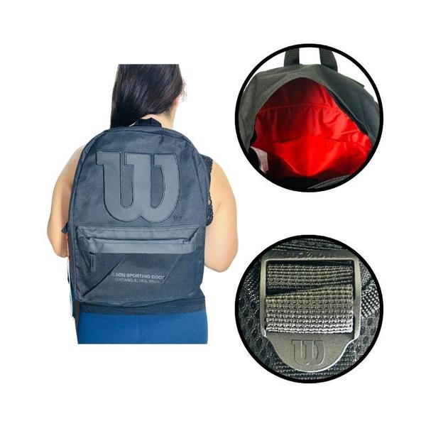 Imagem de Mochila Wilson Escolar Trabalho Lazer Notebook Preta