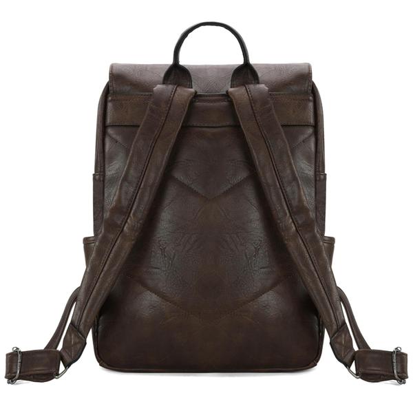 Imagem de Mochila Wrangler Vegan Leather Laptop 17.3" unissex preta