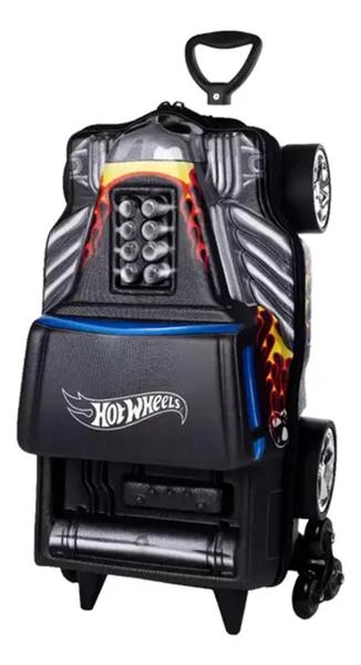 Imagem de Mochilete 3d Bone Shaker Preto Hotwheels - Maxtoy - maxtoy by diplomata