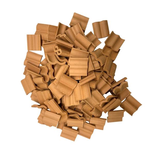 Model Building Cayway Mini Red Wall & Roof Tiles 150 unidades Imagem de Model Building Cayway Mini Red Wall & Roof Tiles 150 unidades