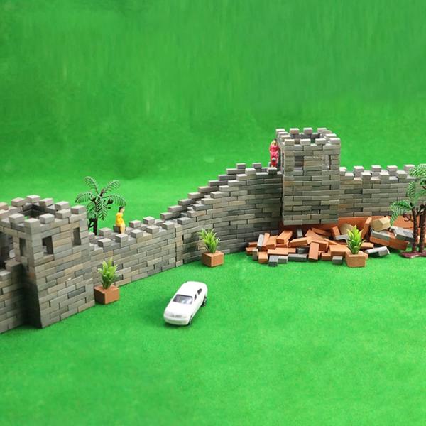 Model Building Cayway Mini Red Wall & Roof Tiles 150 unidades Imagem de Model Building Cayway Mini Red Wall & Roof Tiles 150 unidades