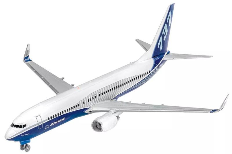 Model Set Boeing 737-800 - 1/288 - Revell 63809 Imagem de Model Set Boeing 737-800 - 1/288 - Revell 63809