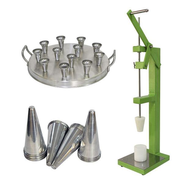 Modeladora + Assadeira 12 Cones + 50 Cones 12cm Pizza Cone - Gastrobel Imagem de Modeladora + Assadeira 12 Cones + 50 Cones 12cm Pizza Cone