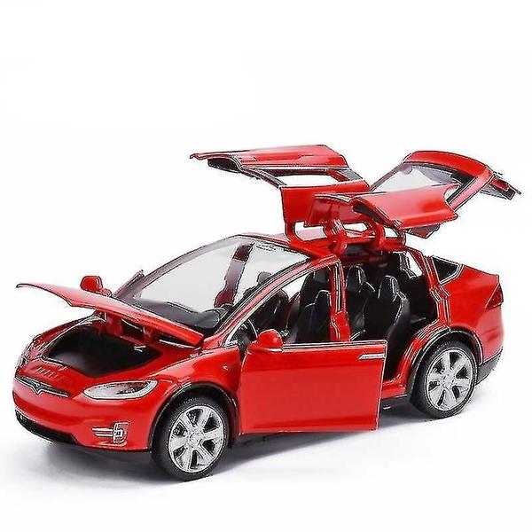 Imagem de (modelo 3 roxo) 1:32 seis portas liga de carro modelo Tesla Model X 