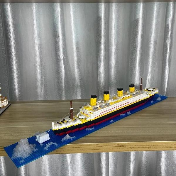 Imagem de Modelo 3D do Titanic para Adultos - Kit de Blocos de Construção Detalhado