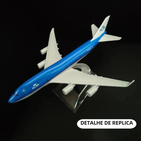 Imagem de Modelo De Aeronave De Metal Holandês KLM B747 Escala 1:400 Diecast Em Miniatura Réplica De Aviação