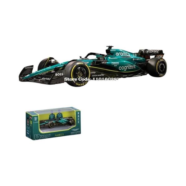 Imagem de Modelo de Carro Aston Martin Aramco F1 Team AMR23 2023 - Bburago 1:43