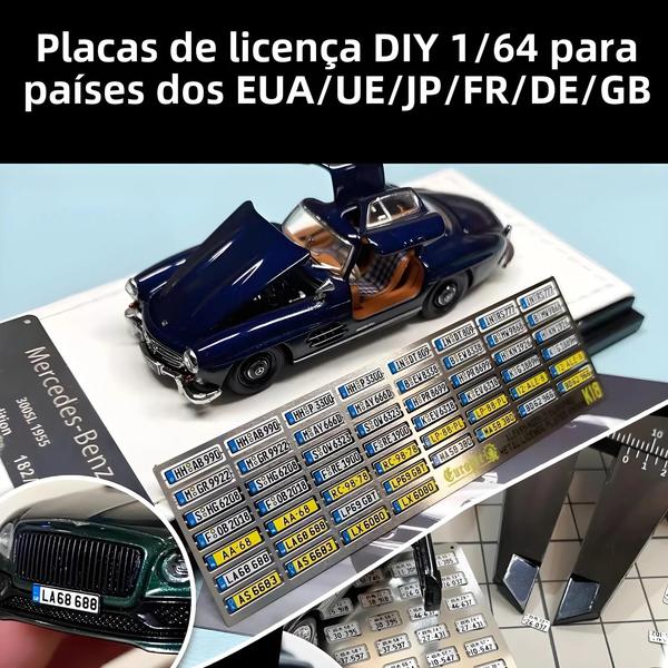 Imagem de Modelo De Carro De Metal Em Escala 1/64 Com Tema inicial-D Da Tribo Relâmpago Da Placa De Licença