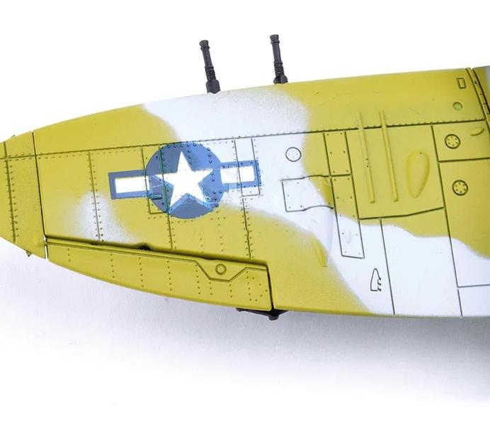 Imagem de Modelo de Jato de Combate 4D DIY 22cm - Avião Militar WW2 (Alemanha BF109, Reino Unido) - Blocos de Construção