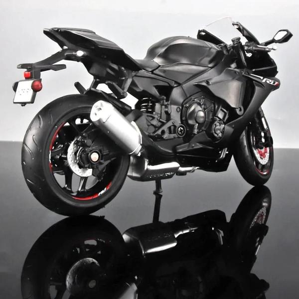 Imagem de Modelo de motocicleta Metal fundido com peças plásticas, YAMAHA YZF-R6, escala 1:12, 2020