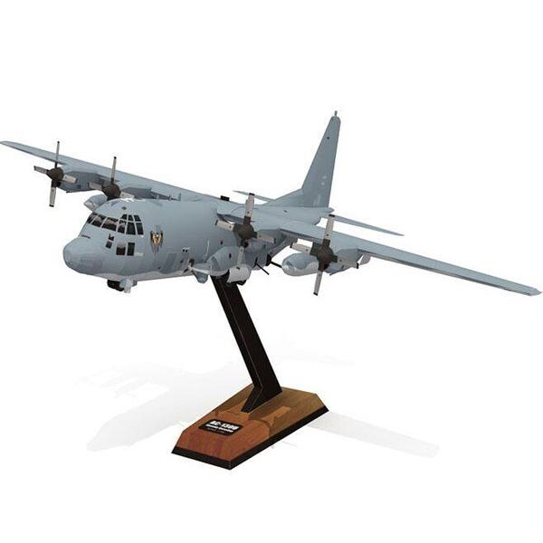 Imagem de Modelo de papel: aeronave, faça você mesmo, jogo de quebra-cabeça 3D AC 130U Spooky 1:100