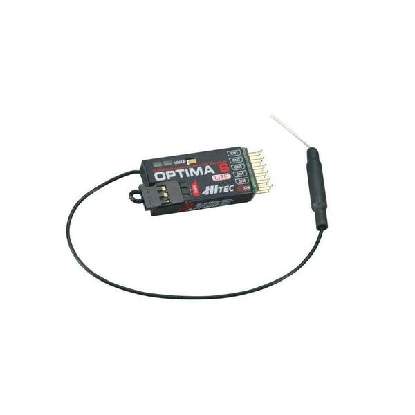 Imagem de Modelo R6Ch Optima 6 Lite 2.4Ghz Hitec 29438 - Controle Remoto 6 Canais