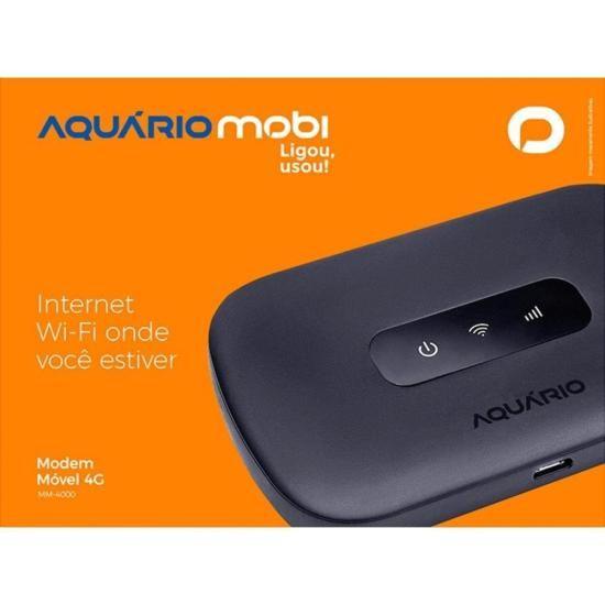 Imagem de Modem Móvel Aquário MM-4000 4G Mobi Preto