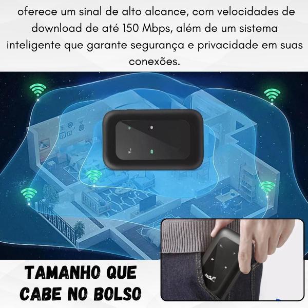 Imagem de Modem Roteador Wifi Portátil Sem Fio Amplificador Internet