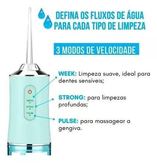 Imagem de Modos Premium Limpeza: Irrigador Oral Limpeza Bucal Portátil