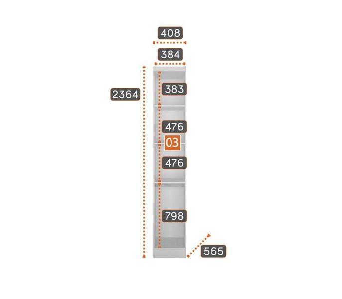 Imagem de Modulado Completo Casal 6 Portas 6 Gavetas - Linea-Branco - Móveis Novo Horizonte