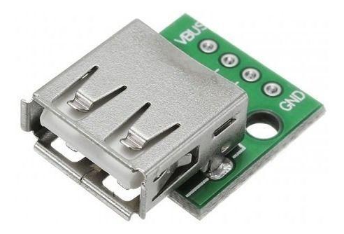 Imagem de Módulo adaptador conector usb femea 2.0 dip