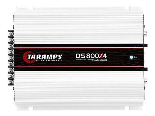 Imagem de módulo amplificador potencia taramps ds800 800x4 4 canais 800 watts rms 2 ohms para subwoofer grave