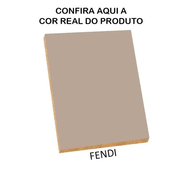 Imagem de Módulo Armário Aéreo 88x35 1 Porta 100% MDF  Cozinha Modulada Gold Robel Fendi/Fendi