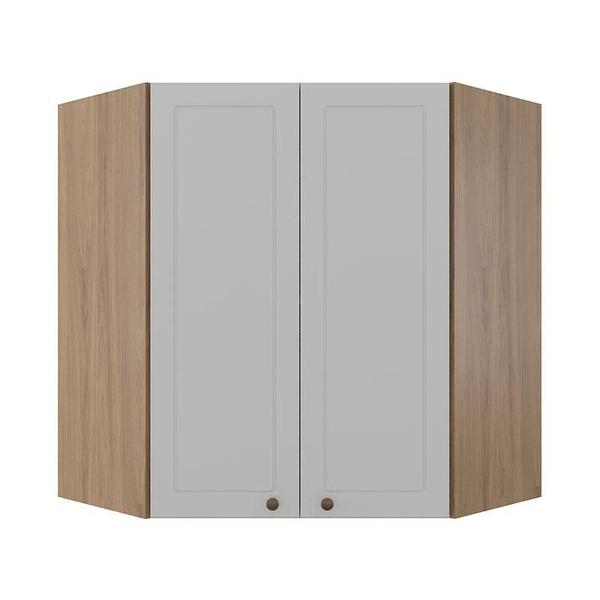 Imagem de Módulo Armário Aéreo Canto Obliquo 88x77 100% MDF Cozinha Modulada Provence Robel Hanover/Fendi