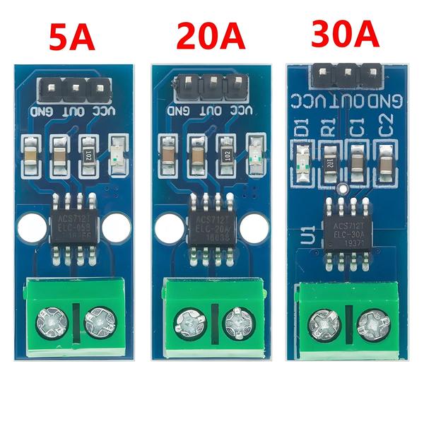 Imagem de Módulo atual do sensor de Hall, módulo ACS712, 5A, 20A, 30A, 5A, 20A, 30A