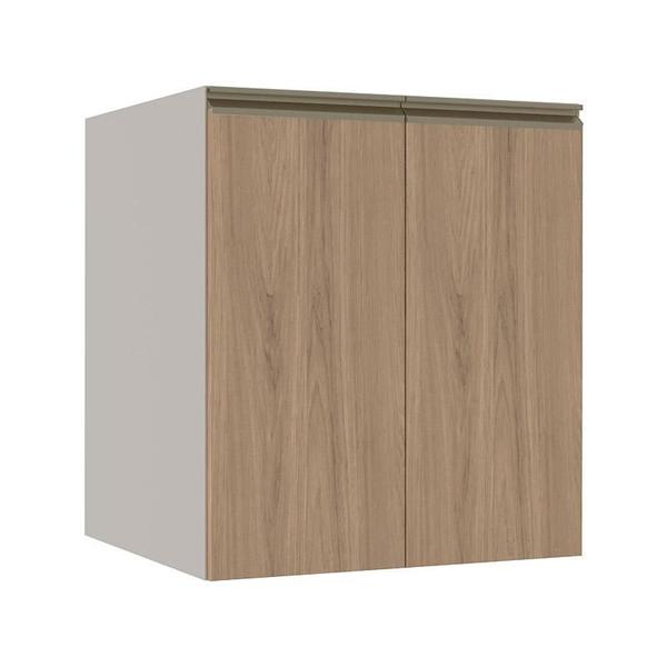 Imagem de Módulo Balcão 60cm 2 Portas 100% MDF Cozinha Modulada Gold Robel Fendi/Hanover