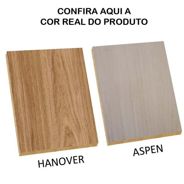 Imagem de Módulo Balcão 60cm 2 Portas 100% MDF Cozinha Modulada Gold Robel Hanover/Aspen