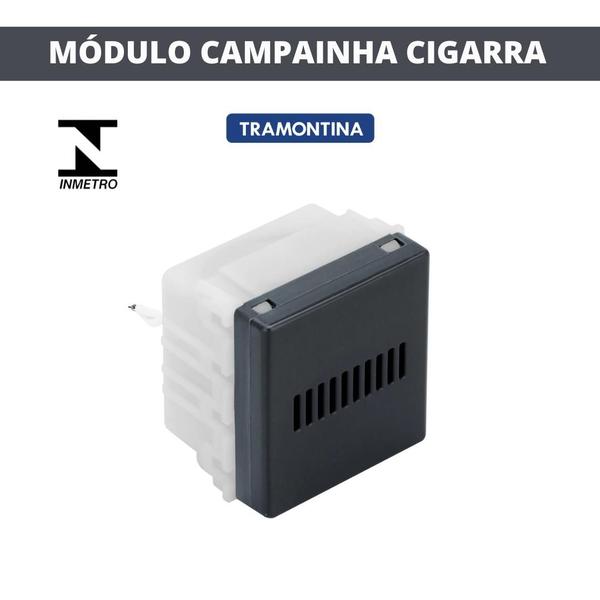 Imagem de Módulo campainha cigarra eletronica bivolt liz grafite tramontina