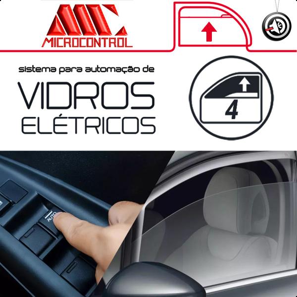 Imagem de Modulo Central Universal Para Automação de Subida dos 4 vidros Elétricos do carro imx44 Microcontrol