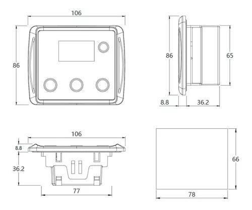 Imagem de Modulo Controlador Usca Dc30d Partida Automática Gerador Nf