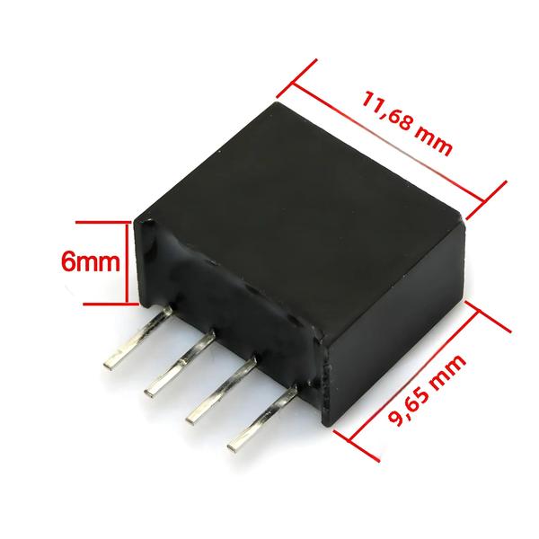 Imagem de Módulo Conversor DC-DC de 1W - Fonte de Alimentação Regulada e Isolada