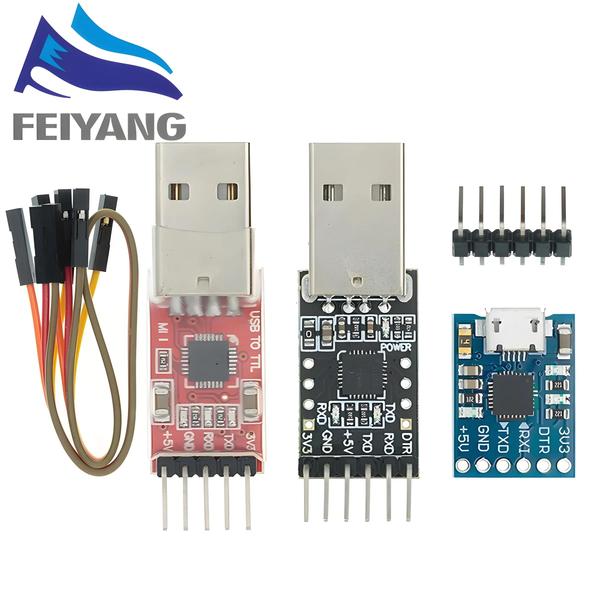 Imagem de Módulo Conversor Serial USB 2.0 Para UART TTL 5PIN CP2102 Para Arduino Micro USB