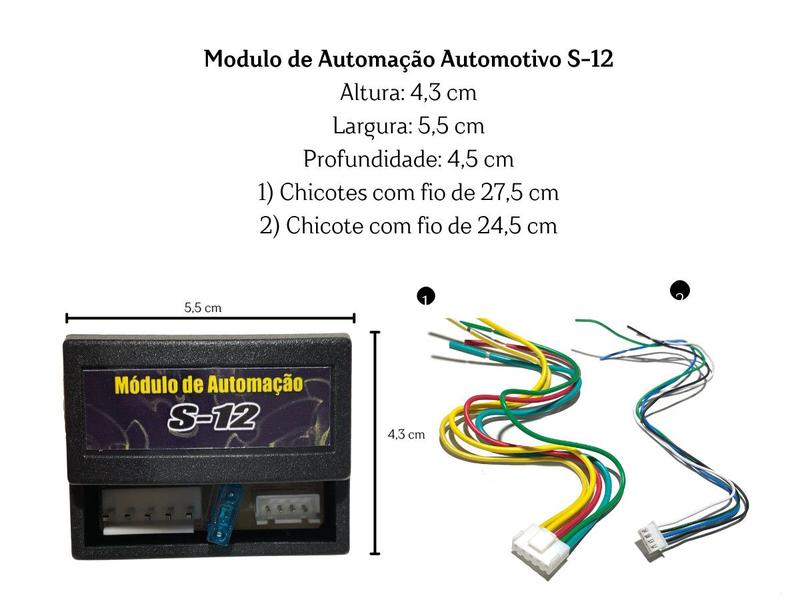 Imagem de Modulo de automação central descida 2 vidros universal s-12