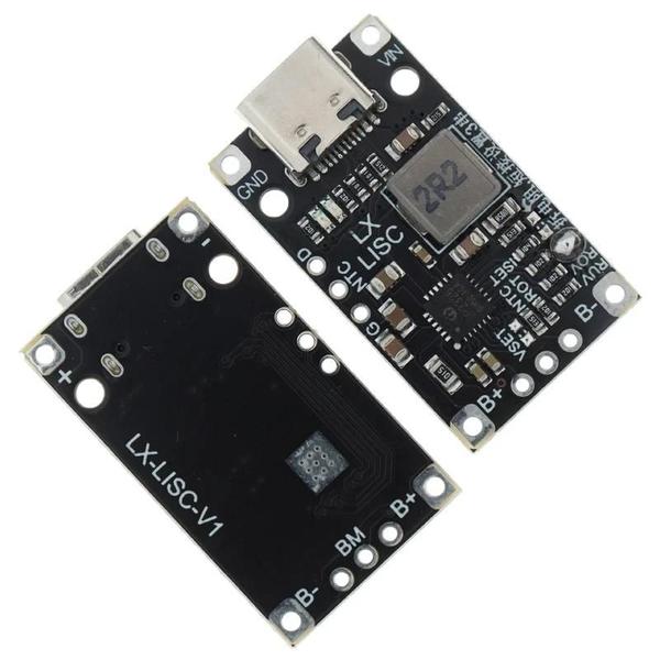 Módulo de Carregamento de Bateria de Lítio Tipo-C USB 15W - 8.4V/12.6V 1.5A com Indicador Imagem de Módulo de Carregamento de Bateria de Lítio Tipo-C USB 15W - 8.4V/12.6V 1.5A com Indicador